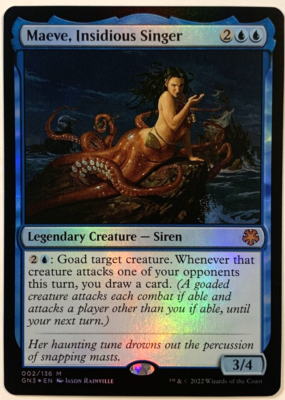 MTG Maeve, Insidious Singer *FOIL* Magic Game Night: Free-For-All
