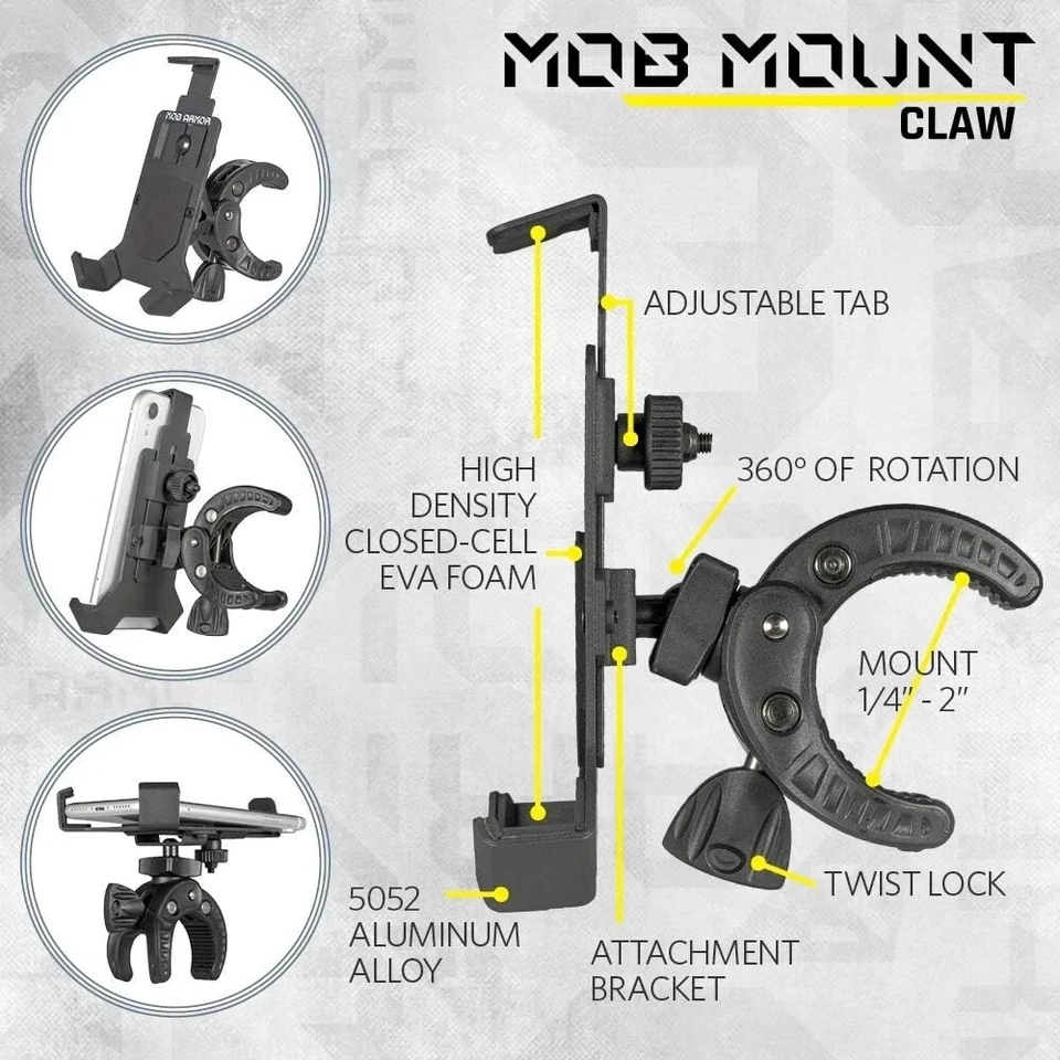 LARGE MOB MOUNT CLAW- MOBC2-BLK-LG - Image 2 of 2
