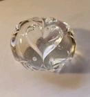 Steuben Glass Crystal Love Object Dove Hand Cooler Paperweight Figurine