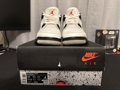 Size 10 - Air Jordan 4 Retro OG 2025 White Cement