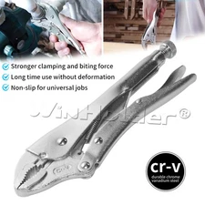 WinHolder 10-Inch Locking Pliers, Premium Cr-V Construction, Curved Jaw Locking