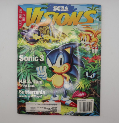 Sega Visions Magazine February/March 1994 Sonic the Hedgehog 3 Genesis Issue
