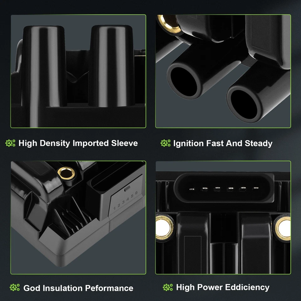For 07 08 09 Volkswagen Jetta City 2.0L L4 Ignition Coil & Spark Plug UF484 - Image 3 of 4
