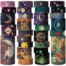 Washi Tape Set 29 Rolls, Magic Themed Decorative Paper Tapes for Journaling,