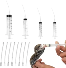 Baby Bird Feeding Syringe Set, Pet Parrot Milk Feeding Syringe with Tubes, Pa...