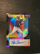 1-2022 Leaf Vivid Black Auto Dylan Beavers Baltimore Orioles 20/20 #BA-DB1