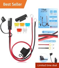 SAE Battery Connector 2FT with 12 AWG Copper Wire Polarity Reverse Adapter