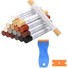 M&ouml;belreparatur Wachsmalstifte 20 Farben Laminatreparaturset Holz Holzfurnier