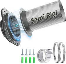 Magnetic Dryer Vent Coupling Connector Kit DV180 with 4'' 2.6FT Semi Rigid Dryer