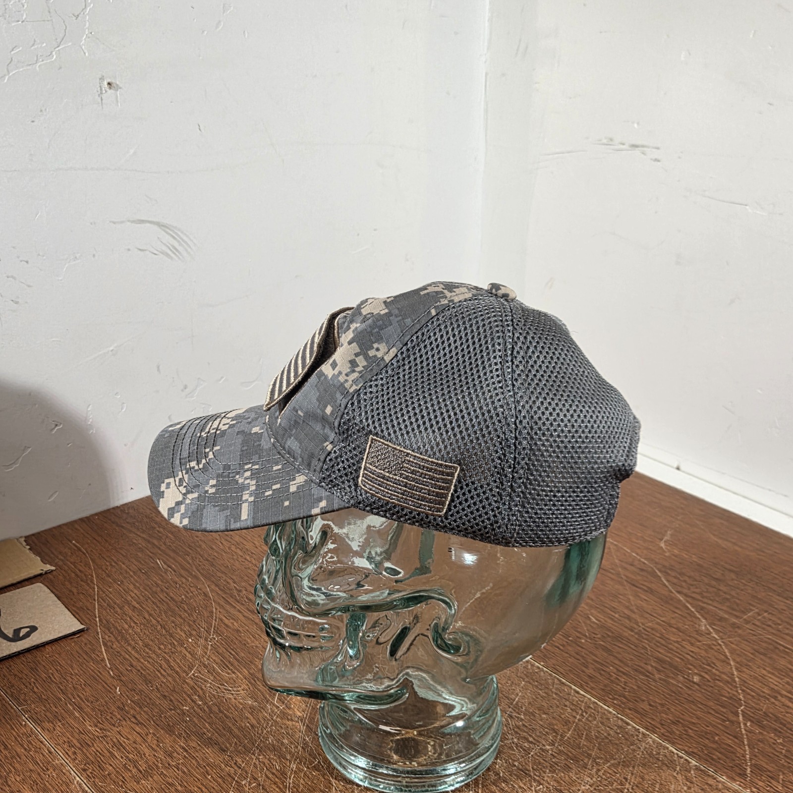 USA Flag Removable Patch Camouflaged Snapback hat… - image 8