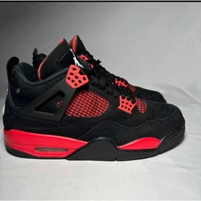 Size 10 - Nike Air Jordan 4 Retro Red Thunder Men's Shoes