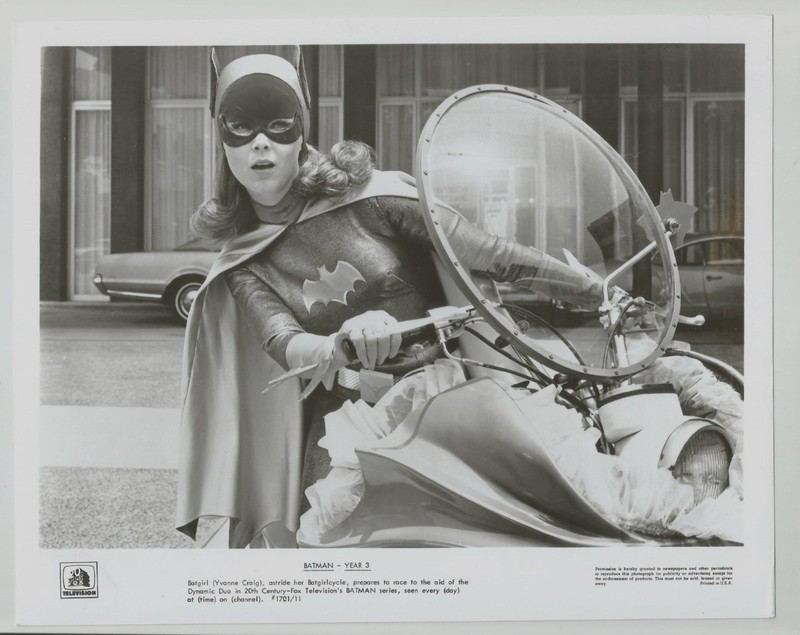 Yvonne Craig BATMAN Original 8x10 20th CENTURY FOX Portrait BATGIRL Cycle