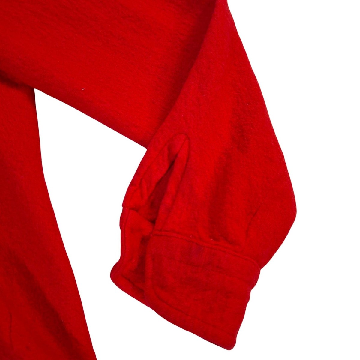 Vintage Pendleton Shirt Women's Large Red Wool Half Zip Pullover