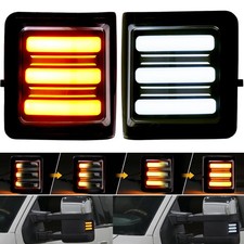 Sequential Led Side Mirror Turn Signal Light For Ford F250 F350 F450 Super Duty
