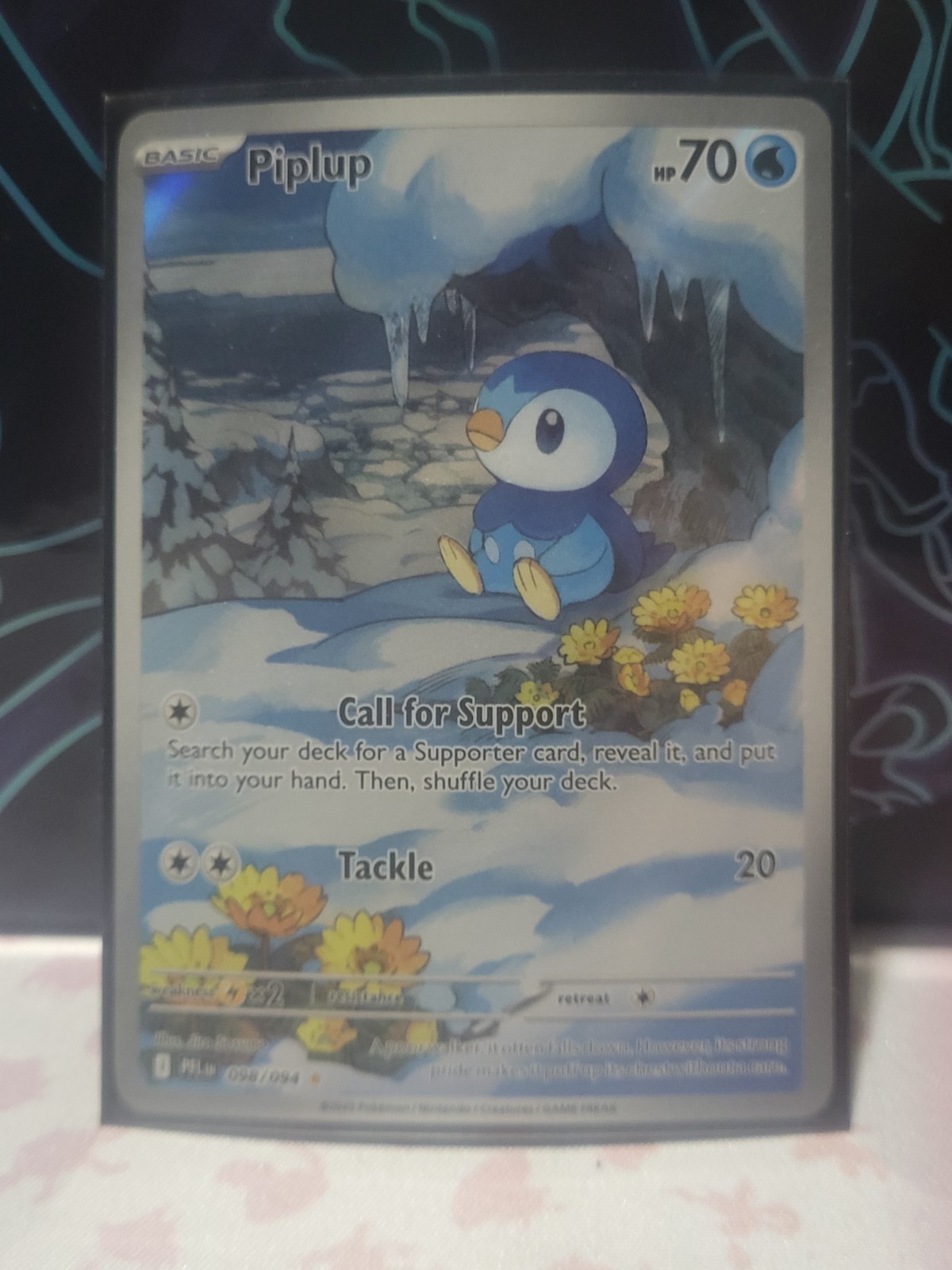 Piplup 098/094 – Illustration Rare – Pokémon ME02 – Phantasmal Flames - NM