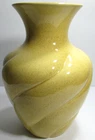 Vintage Red Wing Pottery Vase # 1590 Speckled Yellow Swirl 10 1/4" Tall