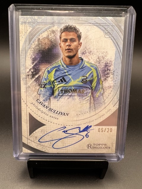 2025 Topps Chrome MLS Cavan Sullivan Renaissance Autograph 5/20 Case Hit