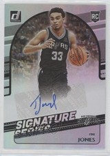 2020-21 Panini Donruss Signature Series Tre Jones #SG-TJO Auto 11fl