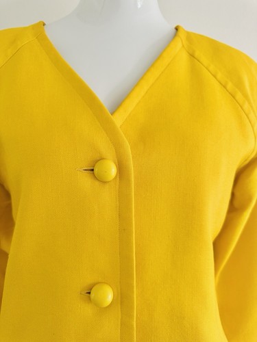 Givenchy Blazer Jacket Vintage 80’s Boutique Jellow Couture Viscose Size FR 38 S - Picture 15 of 23