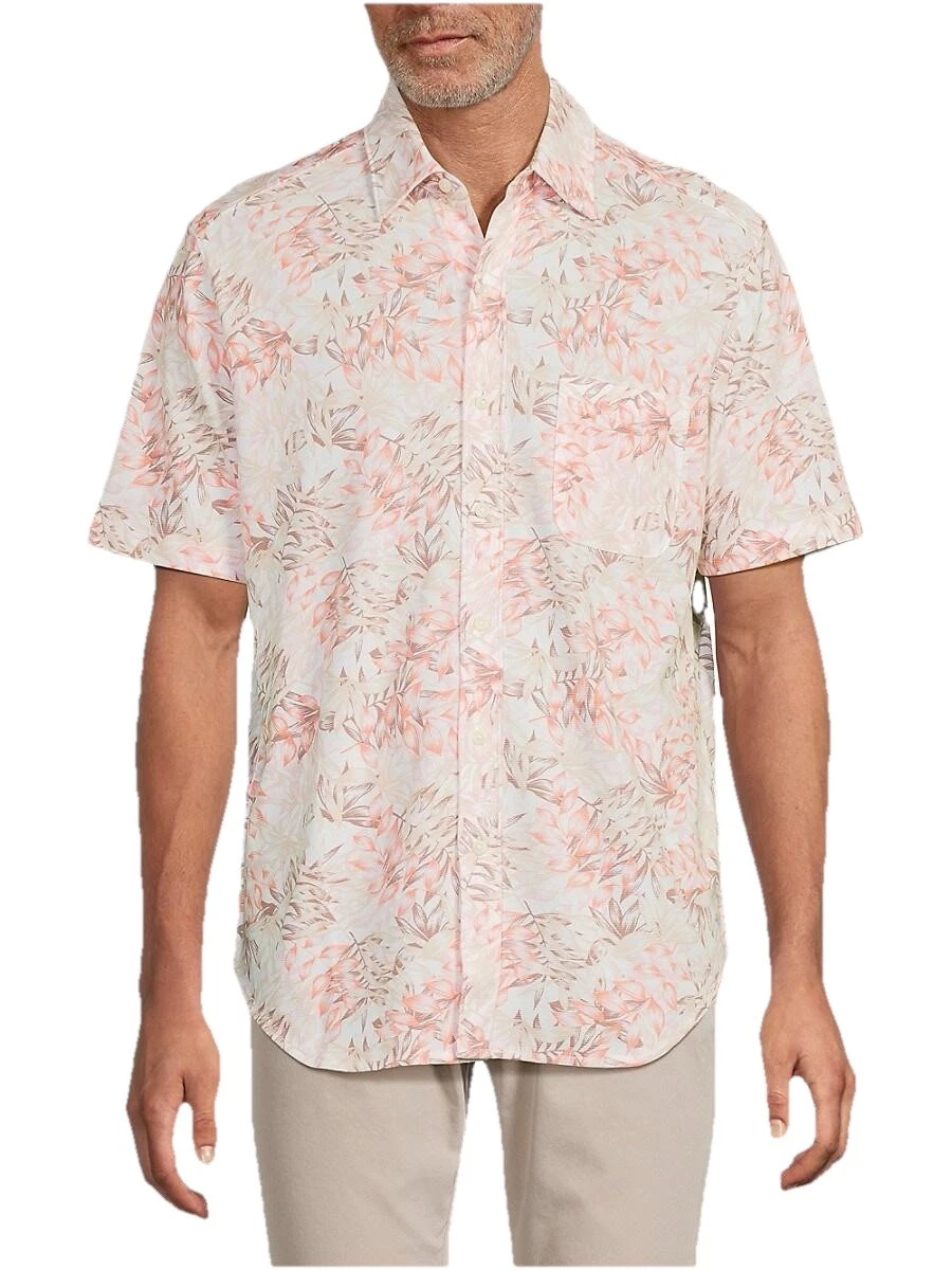 Tommy Bahama SS Aloha Shirt San Vito Fronds Print Shirt XL Palms