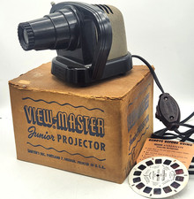 Vintage View-Master Junior Projector Sawyers with Box and Reel from the 1950s