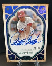 2026 Topps tier One Johnny Bench Tier one auto on card 15/20