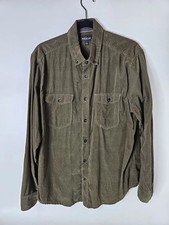 Jeremiah Green Corduroy Button Up Shirt Men's L Workwear Outdoor Utility Casual
