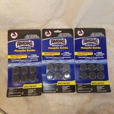 Lot of 3 Amdro Quick Kill Mosquito Bombs Killer Larva Standing Water Treatment