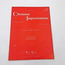 Improvisaciones navideñas fáciles para órgano Hammond Virginia Thomas 24 páginas 1949