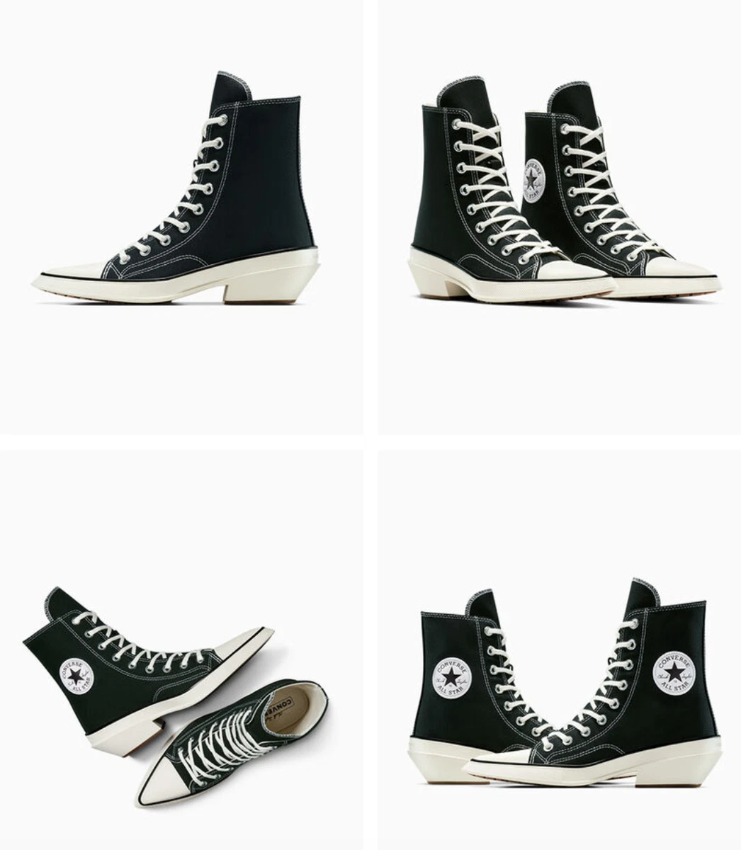 Converse Chuck 70 De Luxe Pointed High Black White W for sale | eBay