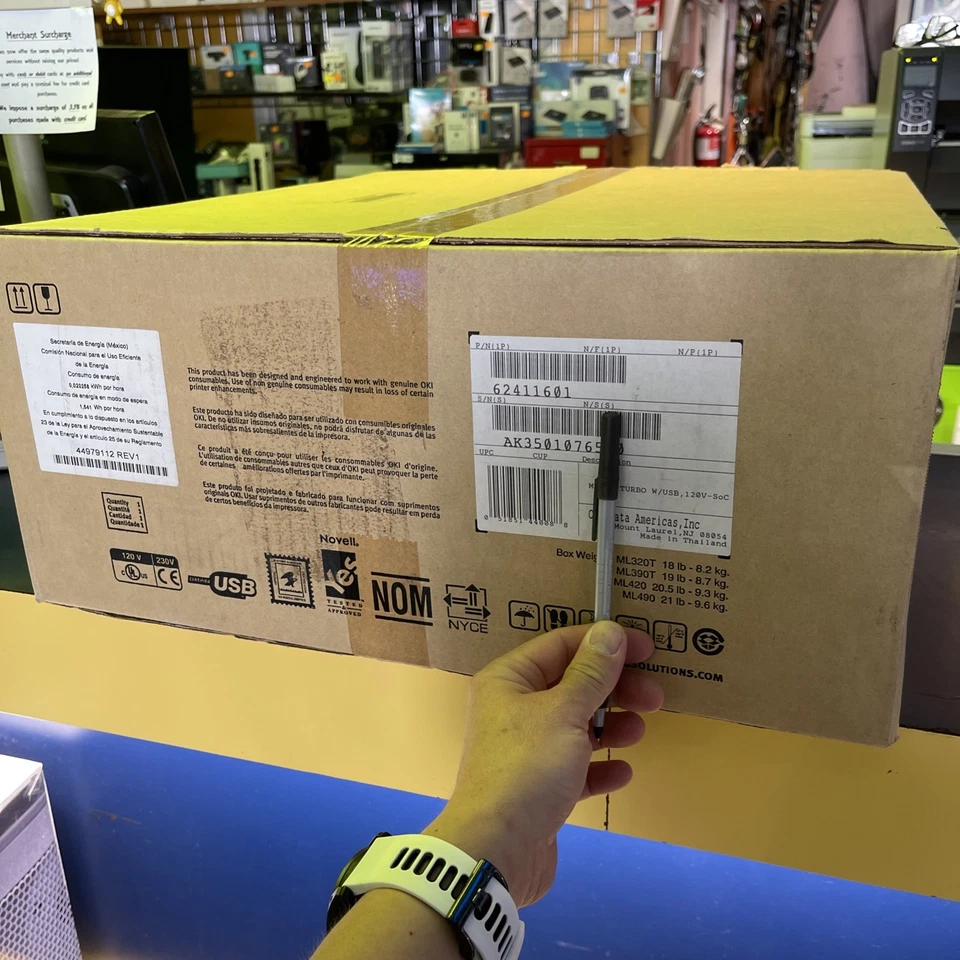 Oki MICROLINE 320 (62411601) Turbo 9 Pin Dot Matrix Printer - White - Image 2 of 4