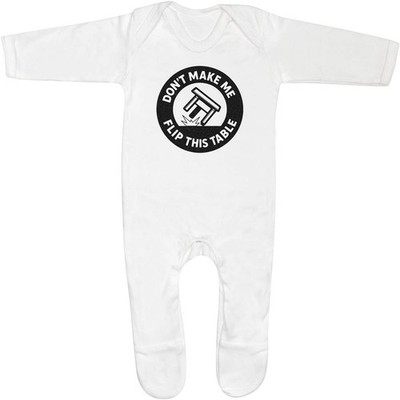 ''Don't Make Me Flip This Table'' Baby Strampler Overalls / Schlafanzüge (SS054001)