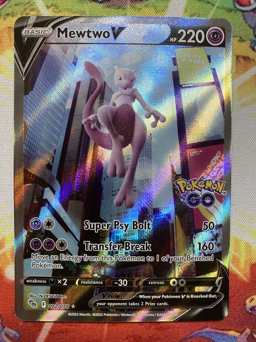 Pokemon Trading Card Game 072/078 Mewtwo V : Rare Ultra Card