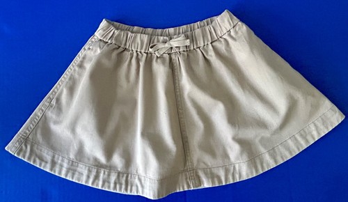 Polo Ralph Lauren Girls 7 Khaki Skater Skirt Orange Sleeveless Polo Shirt Outfit - Picture 8 of 15