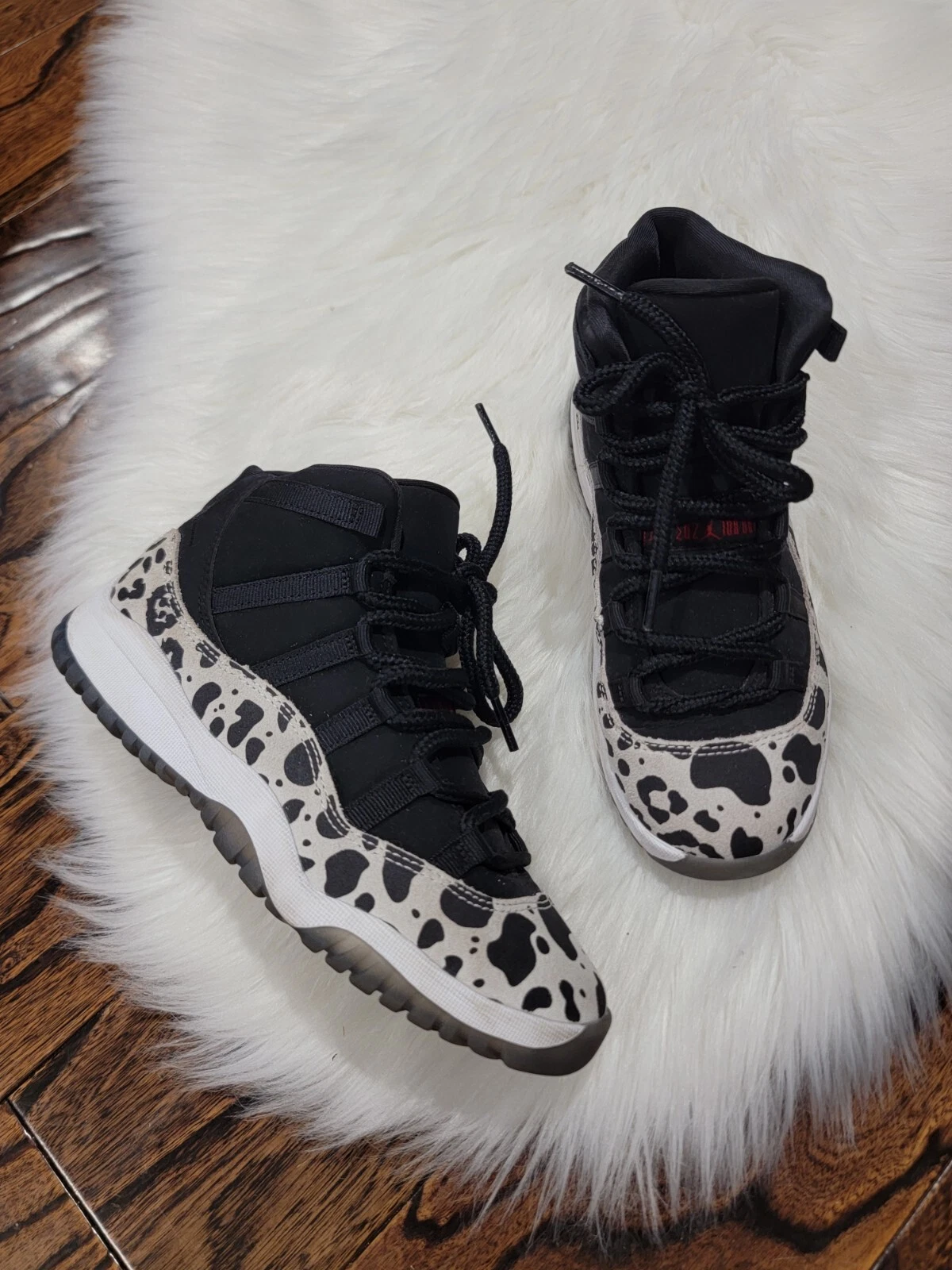 Nike Air Jordan 11 Retro PS 'Animal Instinct' Black Sail Big Kids Youth taglia 3