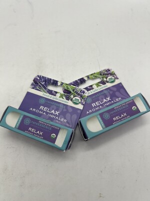 (2) rareEssence Aromatherapy Relax Inhaler Essential French & Spike Lavender