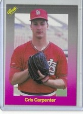 1989 Classic Purple #185 Cris Carpenter St. Louis Cardinals