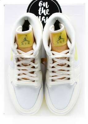 Air Jordan 1 MID ホワイト/イエロー　25cm Amazon.com | Jordan Air 1 (White/Yellow 13) | Basketball