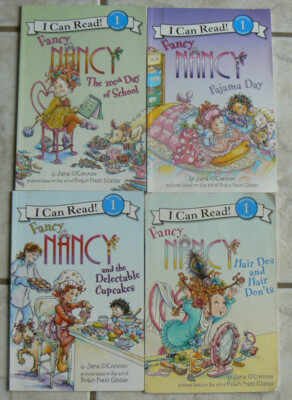 I Can Read--Beginning Reading,FANCY NANCY,Level 1,Pajama,Hair,School,Cupcakes