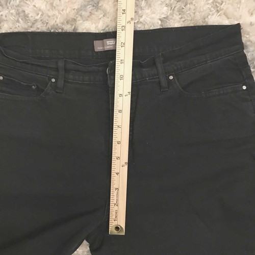 Levi's 512 Women's Bootcut Jeans Size 14 Short Perfectly Slimming Black Stretch - Picture 7 of 11