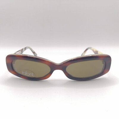 Jean Lafont Paris schmale Sonnenbrille judy 095 Hornmuster/Kreise 