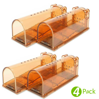 2X Mausefalle Humane Live Catcher Ratte Ungeziefer Nagetier Käfig Pest Keine Töt