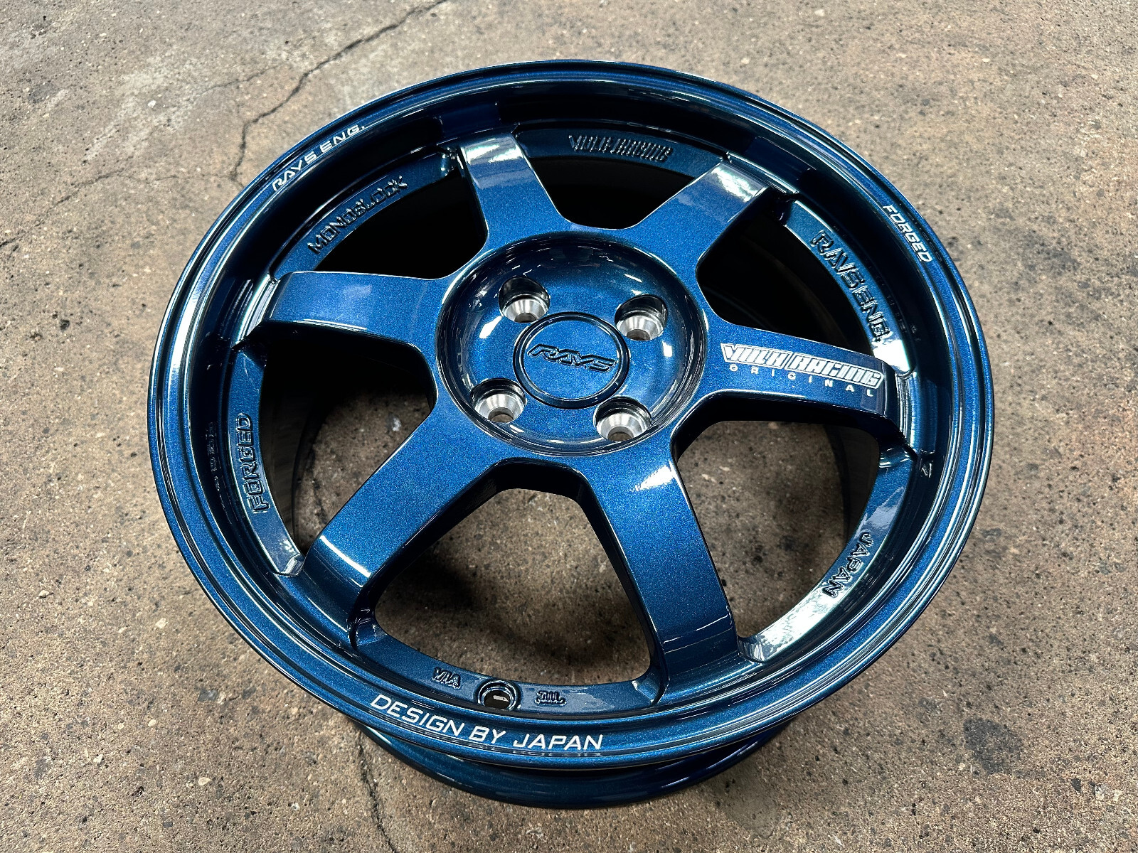 NEW! 4x100 (4 Wheels) 16x7J AOW TE37 BLUE Flow Formed Fit HONDA TOYOTA ...