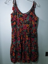People Concept Small Floral Adjustable Strap Tunic Mini Dress
