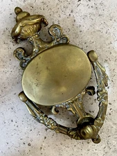 LARGE 9" ANTIQUE c.1921 VICTORIAN NEW ORLEANS ART NOUVEAU BAROQUE DOORKNOCKER