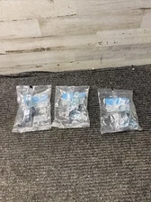 New Lot of 3 Halex 1 In. Click-On EMT 2-Hole Conduit Strap (4-Pack) 26163