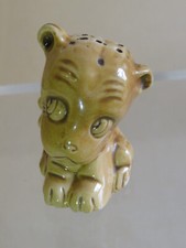Rare Salière ou poivrière zoomorphe chien porcelaine