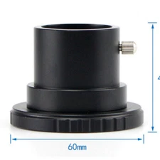 Telescope Eyepiece adapter SCT Thread to 1.25" Interface Adapter Telescope Black