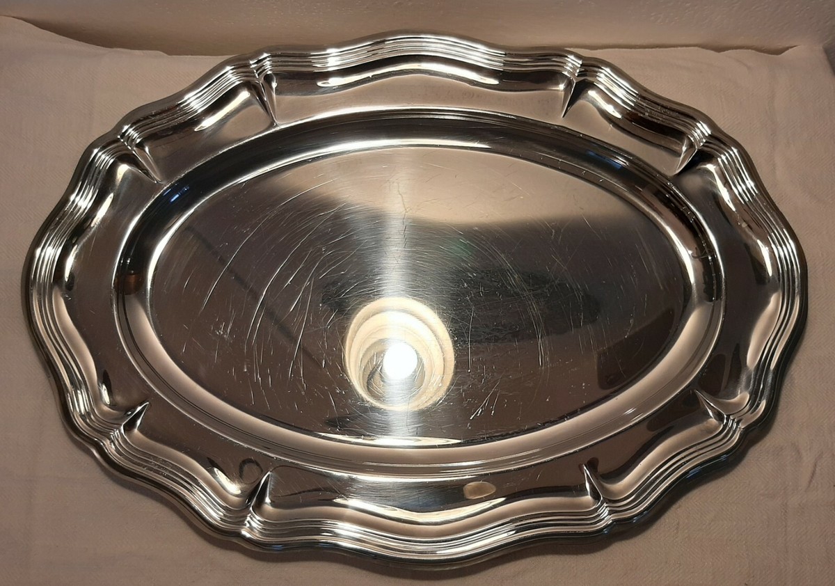 Vassoio Ovale Pinti INOX 40 Cm - Acciaio Inox 18/10, Made In Italy, Per Portata - Foto 7