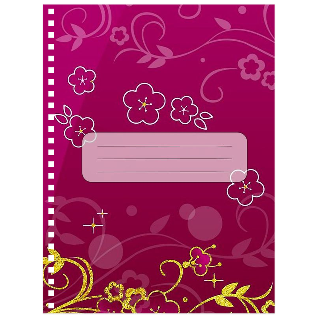 College-ruled spiral notebook for school with 80 pages and square corners-image